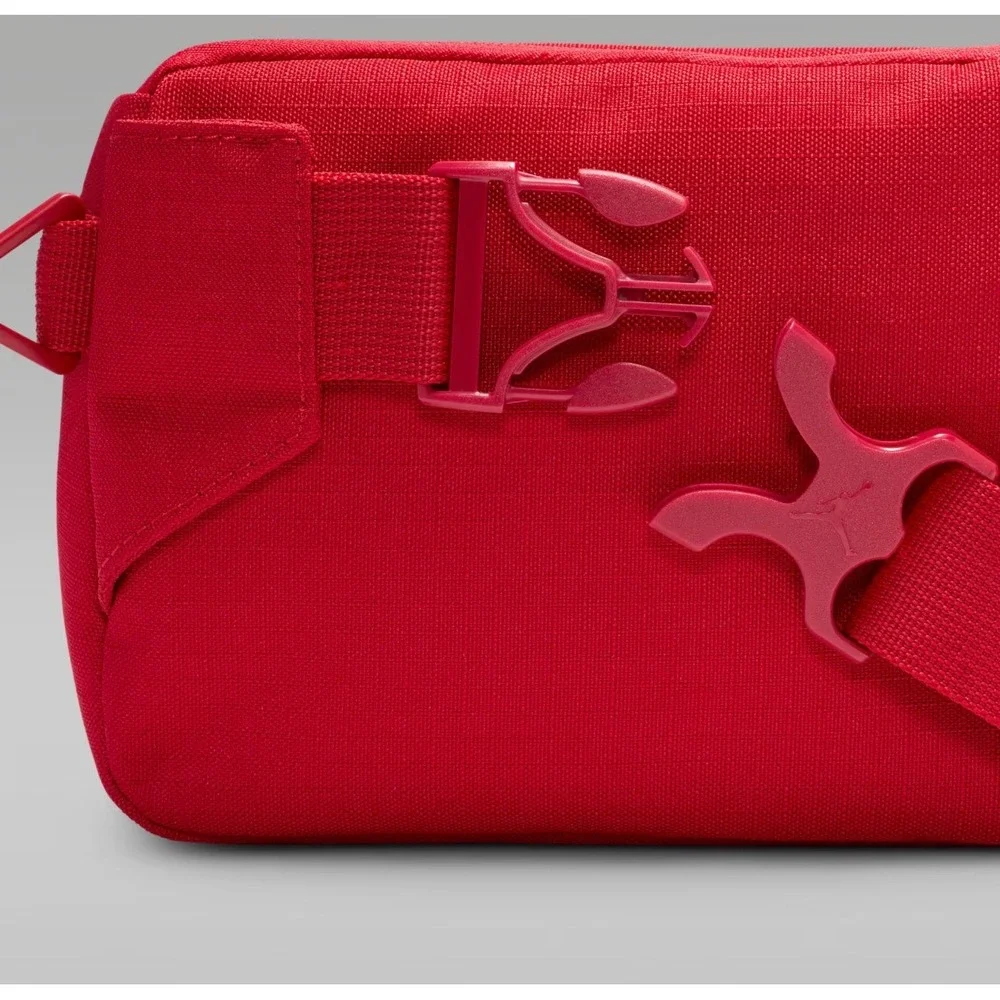 Jordan Crossbody Bag Unisex OS Red Excellence Cordura Fabric Adjustable Strap